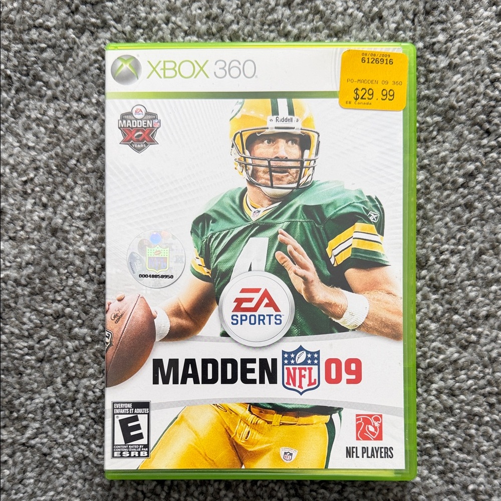 Madden NFL 09 Xbox 360 Game